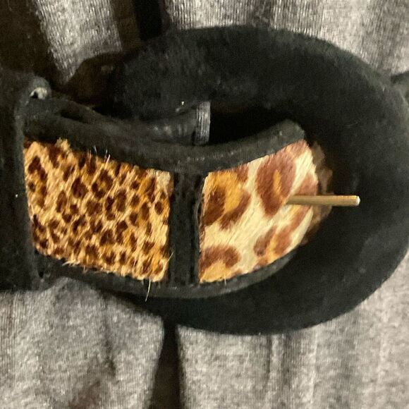 Vintage Cowhide Animal Print Belt